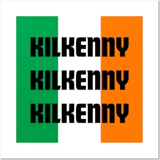 Kilkenny City in Irish Flag Colors Posters and Art